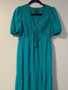 Taylor boho tiered smocked dress